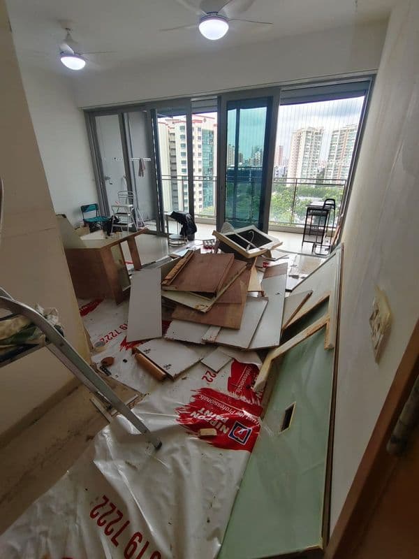 Built-in Carpentry and Tile Removal for Residential Unit at Serangoon Avenue 3 - Image 12