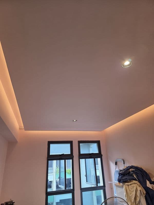 Featured image for Ceiling Cove Hacking and Repainting for Residential HDB at Hougang Street 13