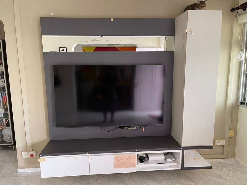 Removal of TV Feature Wall for residential HDB at Jurong West
