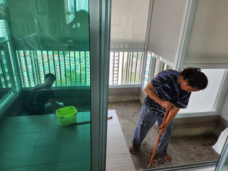Balcony Tile Hacking for Residential Property at Kim Tian Road - Image 4