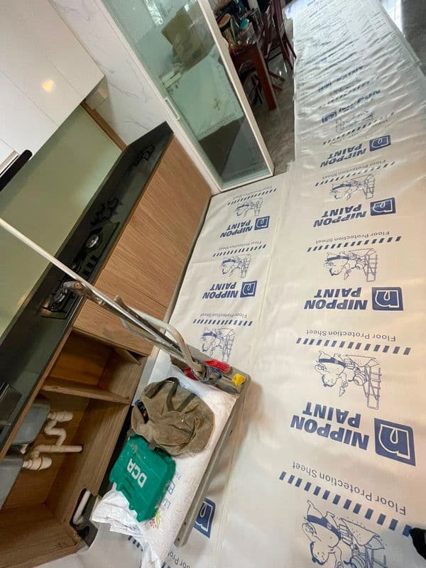 Kitchen Cabinet Glass Removal for Residential HDB at Pasir Ris - Image 2