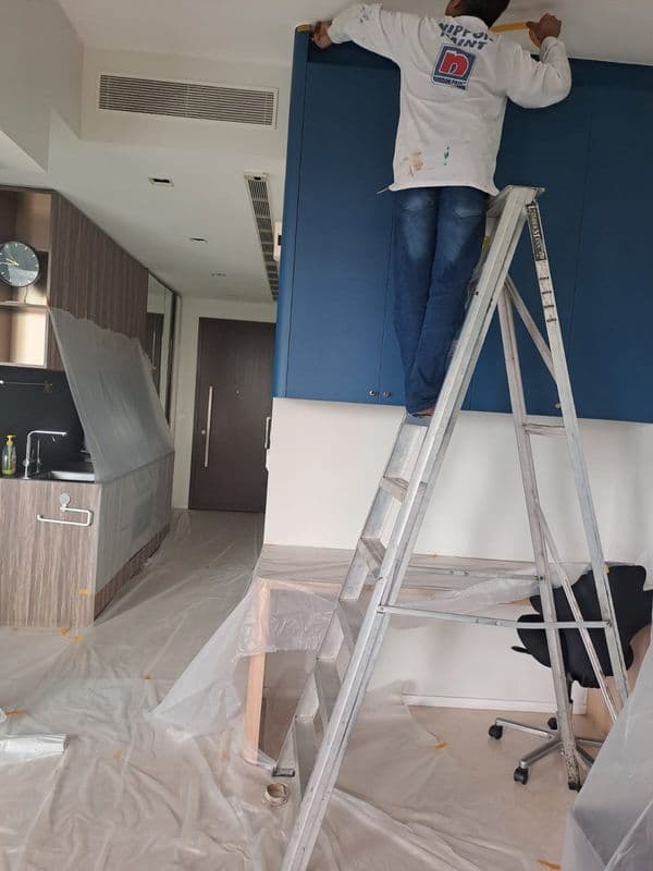 Ceiling mould removal, anti-mould paint application, and ceiling restoration Singapore